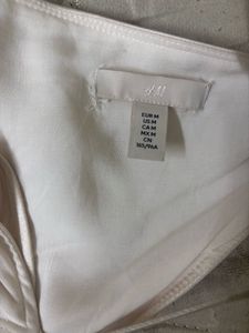 45 H&amp;M Flounced satin Slip dress