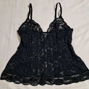 Y2k Vintage Gothic Princesscore Lace Babydoll Top