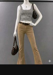 Striped Knit Crop Top