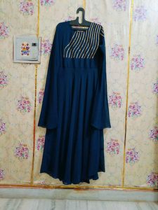 Elegant teal Blue Gown