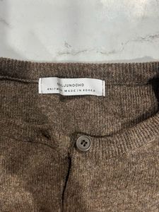 Brown Knit Cardigan