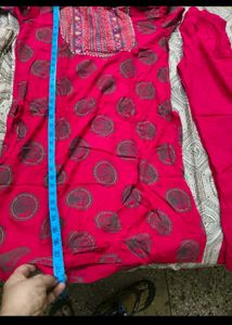 Vibrant Pink Kurta Set in 40-42 size