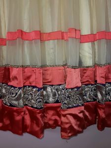 NEW:boutique designer long gown with dupatta