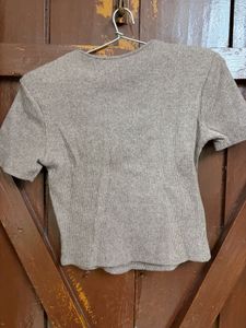 Zara Ribbed Knit Top