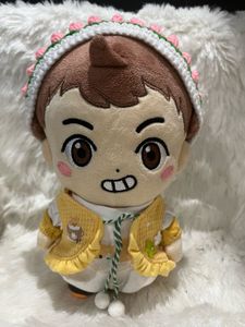 Cute Plush Doll with Crochet Hairband