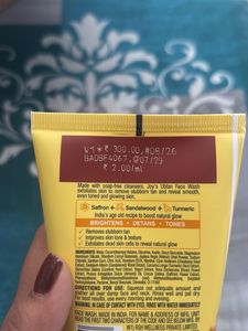 Joy Ubtan Tan Removal Face Wash