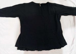 Embroidered Black Kurta