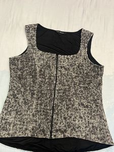 Liz Claiborne Sleeveless Tweed Top