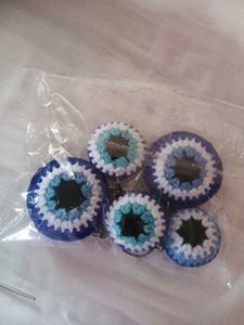 Crochet Evil Eye Keychain set