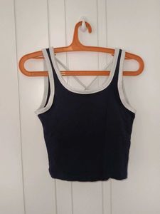 preety navy blue top