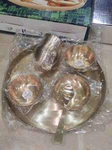 🍽️🪙😍 Rajwadi Kansa/ Kansi Dinner Set Pure Kansa