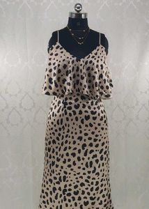 Korean Leopard Print Slip Dress