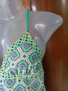 Boho Print Swim Top
