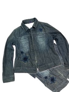 y2k Embroidered Denim Jacket