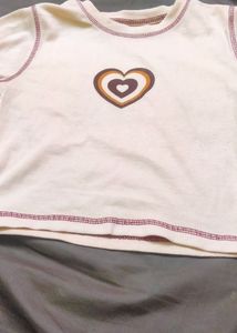 Heart Printed Top For Women