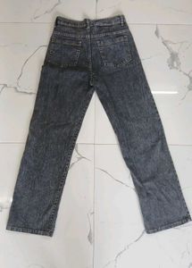 Washed Black straight fit Jeans