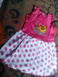 Cute Pink Polka Dot Dress