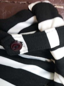 Striped Black &amp; White Top