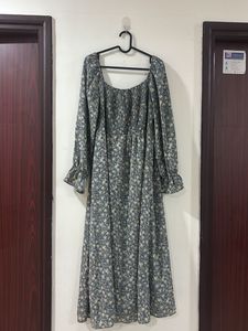 Chic Floral Print Midi Dress