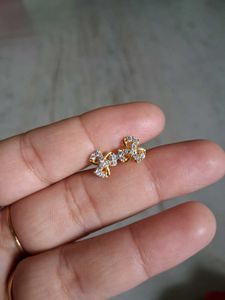 Charming Heart Stud Earrings gold 22crt