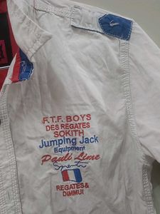Boys White Casual Shirt