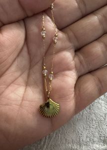 Delicate Gold Shell Necklace