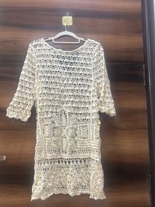 Boho Crochet Tunic Top