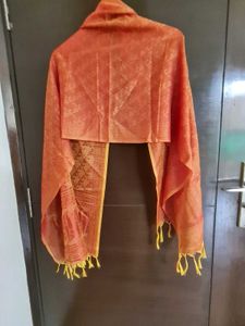 Elegant Banarsi Orange Stole