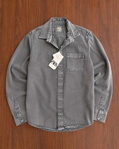 Original brand 🤫🤫😲 Men's Grey Washed Shirt