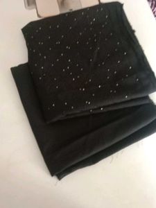 Elegant Black Sequin Scarf