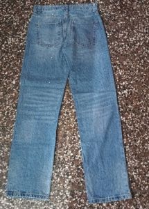 Sparkly Wide Leg Denim Jeans