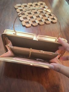 Elegant Gold Clutch