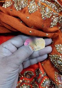 Elegant rust  Silk Saree