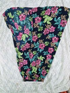Floral Maxi Skirt with Slit