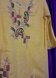baby yellow kurta set