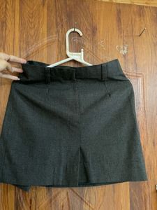 Classic Charcoal Grey Trouser Skirt
