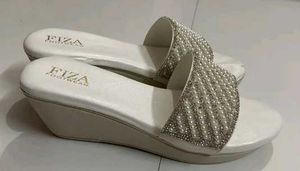 Footwear White Pearl Slides
