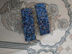 Sparkly Blue Hair Clips (Pair)