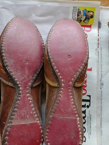 Brown Leather Juttis from Amritsar