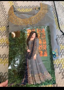 Grey Anarkali Frocks