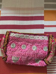Bohemian Embroidered Clutch Bag