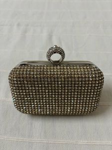 Rhinestone Studded Clutch