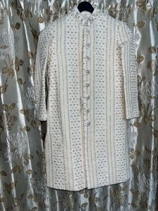 ✨ *Royal White Sherwani* ✨