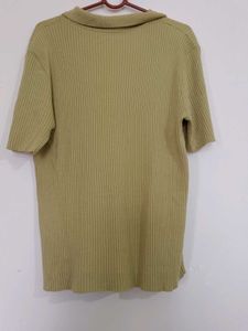 Ribbed Polo Shirt