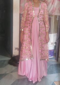 Pink Net Gawn
