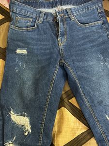 Blue Skinny Jeans Low Rise