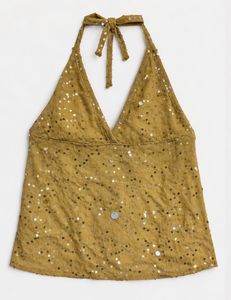 Sparkly Halter Neck Top