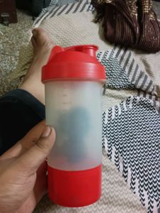Red &amp; White Shaker Bottle