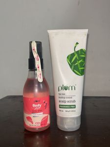 Plum Scalp Scrub & Body mist Combo