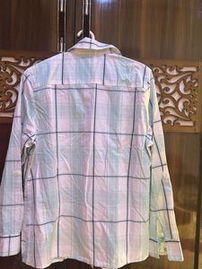 Light Blue Plaid Long Sleeve Shirt